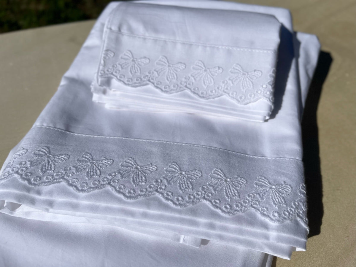 Conjunto de lençóis laço